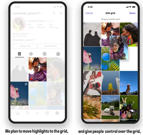 Instagram Tests Option to Re-Arrange Your Profile Grid Display